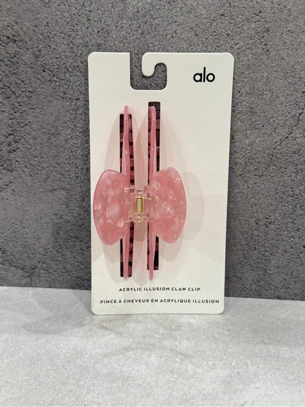 Alo Acrylic Illusion Claw hair clips set of 2